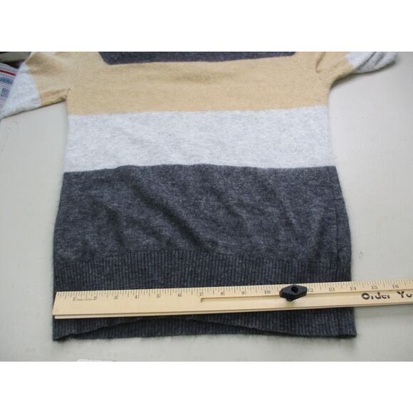 Fenn Wright Manson Sweater Women Medium Angora Blend Stripe Color Block Neutral - Picture 7 of 10